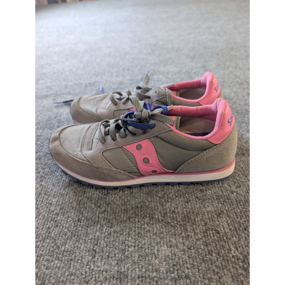 Saucony Jazz Low Pro Women 8 Grey Pink Running Shoes S1866-222 Sneakers